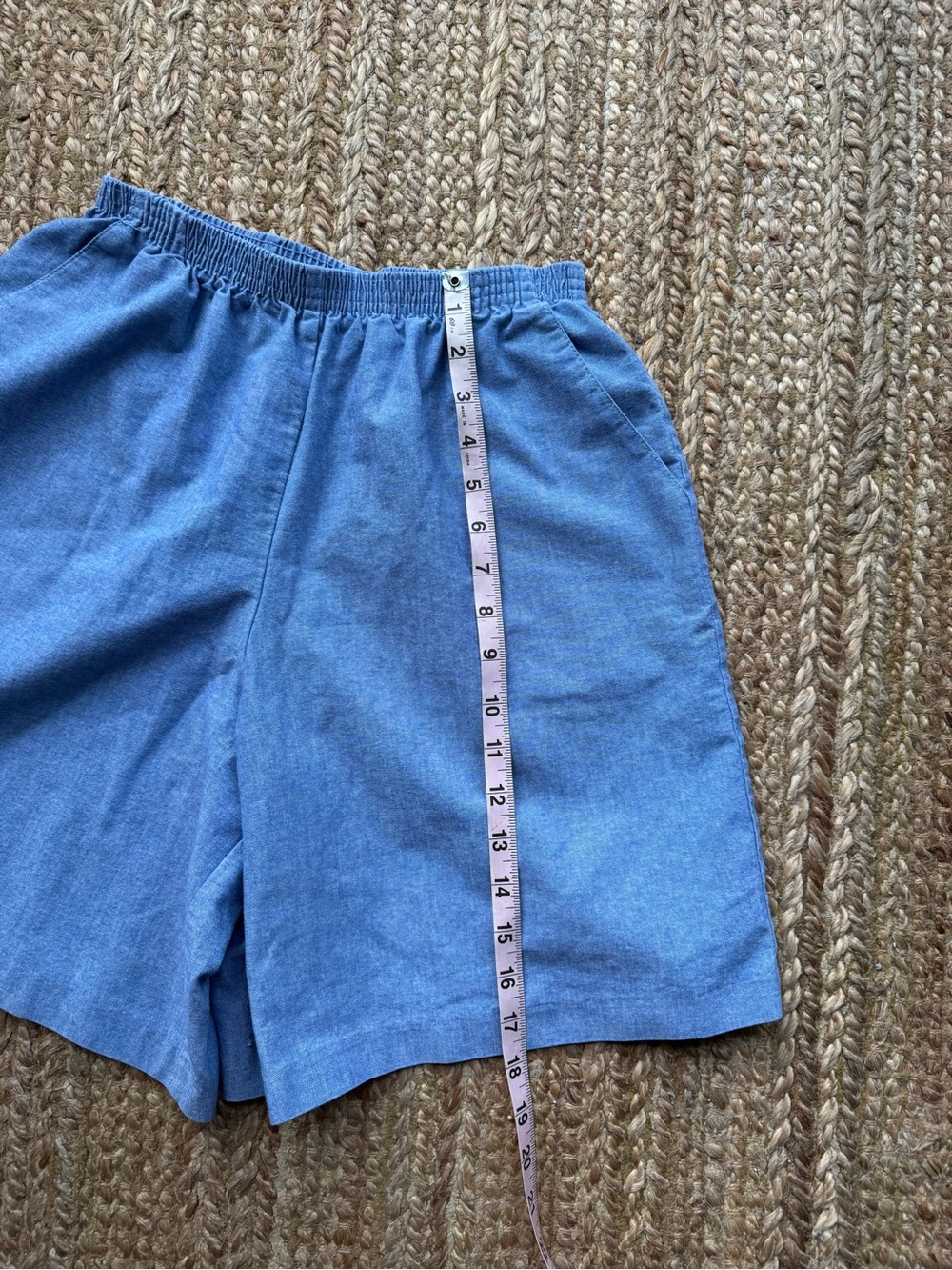 Vintage Alfred Dunner high waisted chambray shorts - Picture 7 of 8